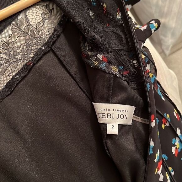 Teri Jon, beautiful dress. Size 2-4 Like New. - Picture 9 of 10